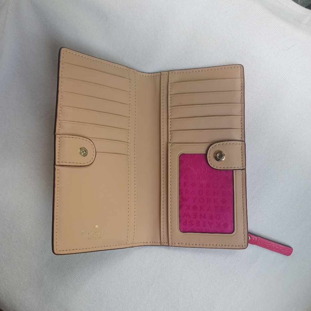 NWOT Kate Spade Bifold Snap Wallet + FREE GIFT - Picture 5 of 15